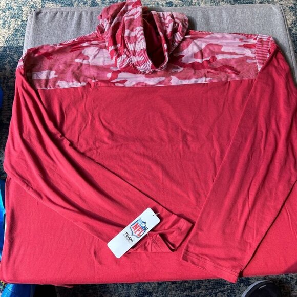 Zubaz Men's Lightweight Hoodie Arizona Cardinals, XXL - Picture 4 of 8